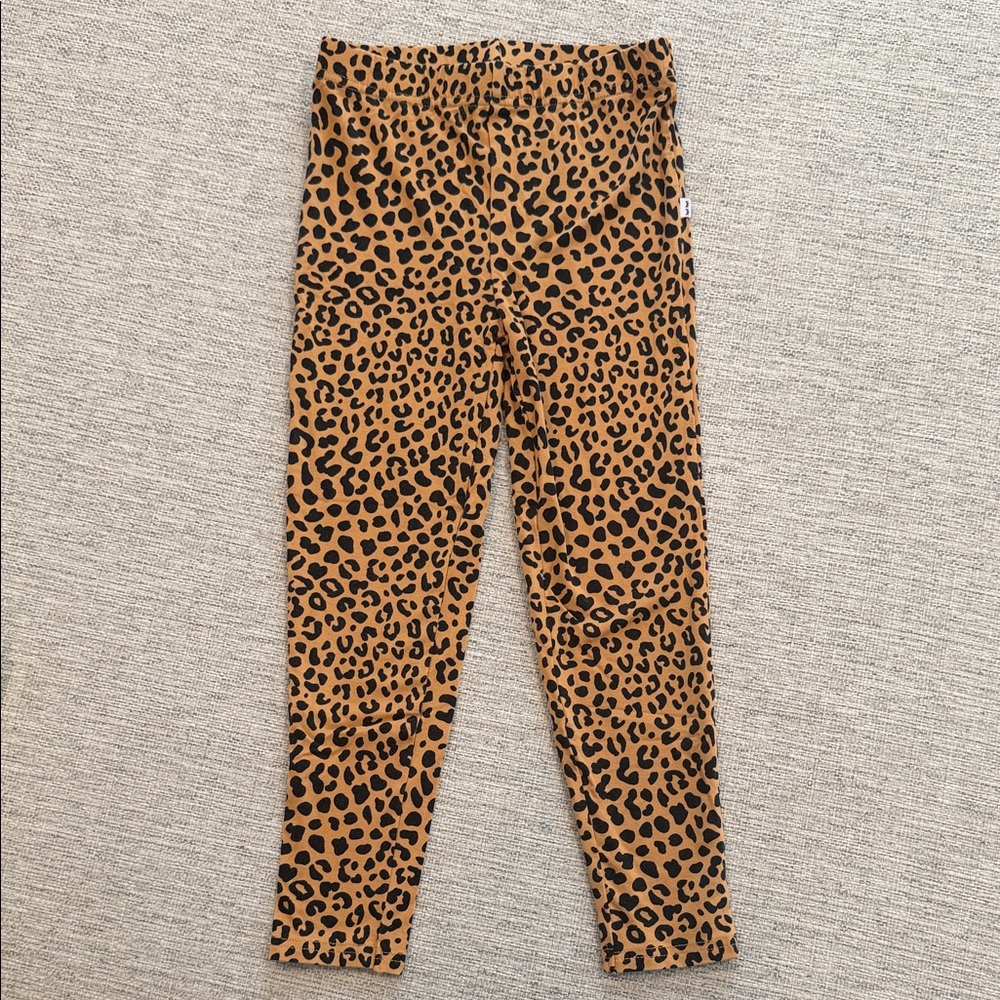 Little Sleepies Leopard Print Leggings - Brown and Black